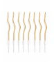 Zestaw 36 świeczek SHP TWIST złoty