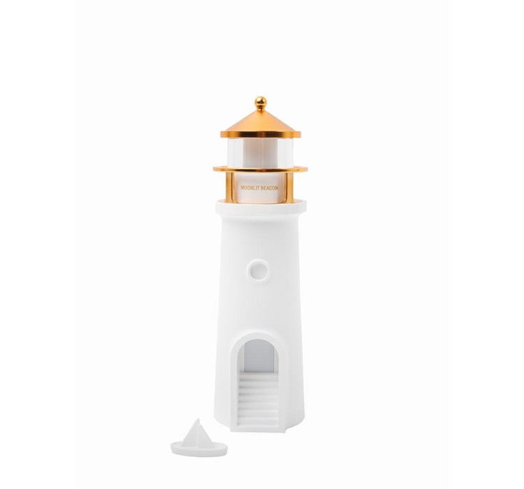 Lampka nocna z projektorem SHP            LIGHTHOUSE biało-złota