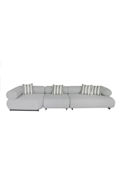MaMaison sofa ogrodowa ALEXANDER szara    (poduszki i pokrowiec w zestawie)