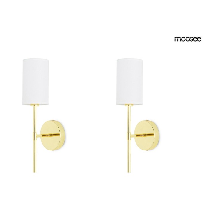 MOOSEE zestaw 2 lamp ściennych IMPERIO    złoty