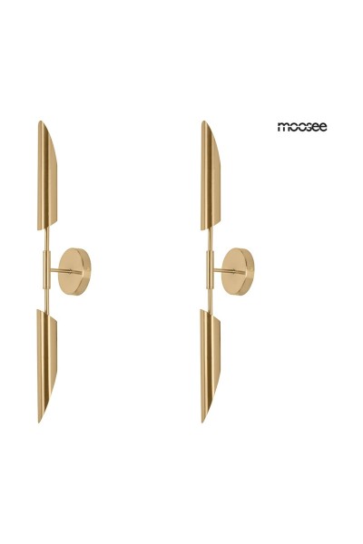 MOOSEE zestaw 2 lamp ściennych LOCCA      złoty