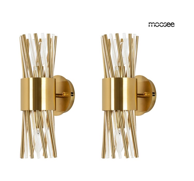 MOOSEE zestaw 2 lamp ściennych LORENZO    złoty