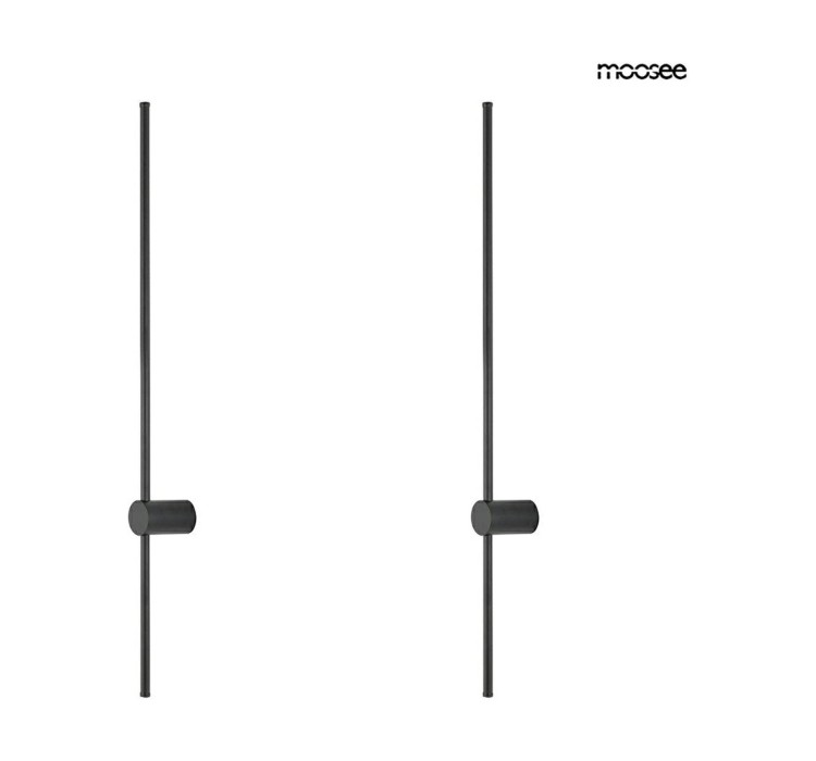 MOOSEE zestaw 2 lamp ściennych OMBRE 100  czarny