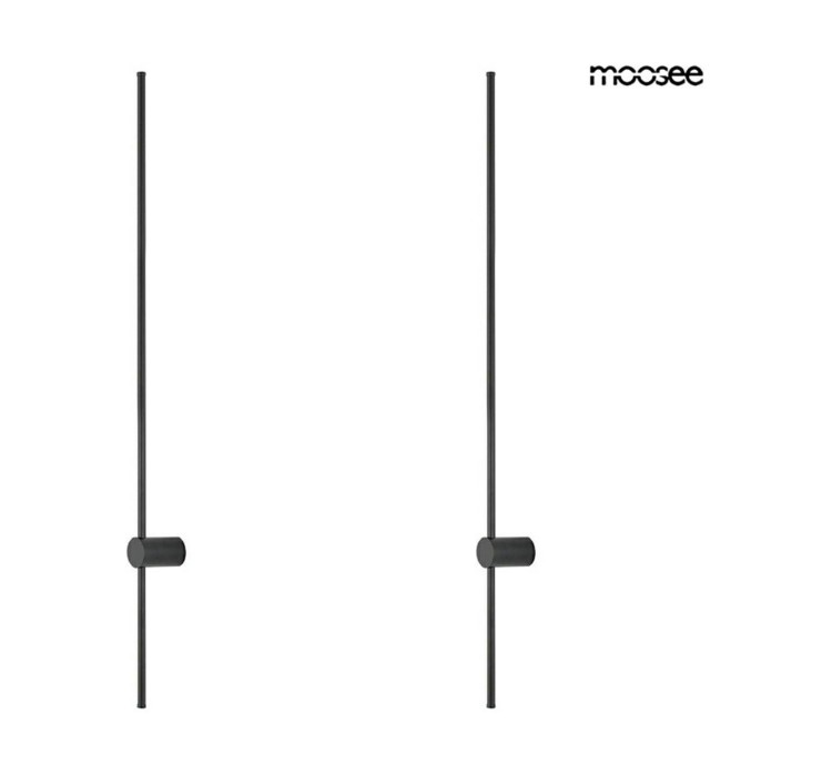 MOOSEE zestaw 2 lamp ściennych OMBRE 120  czarny