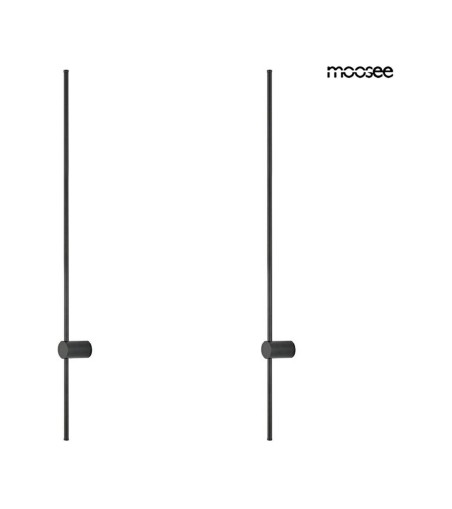 MOOSEE zestaw 2 lamp ściennych OMBRE 120  czarny