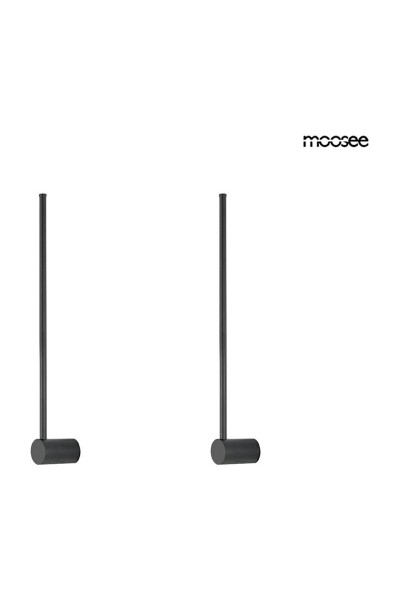 MOOSEE zestaw 2 lamp ściennych OMBRE 60   czarny