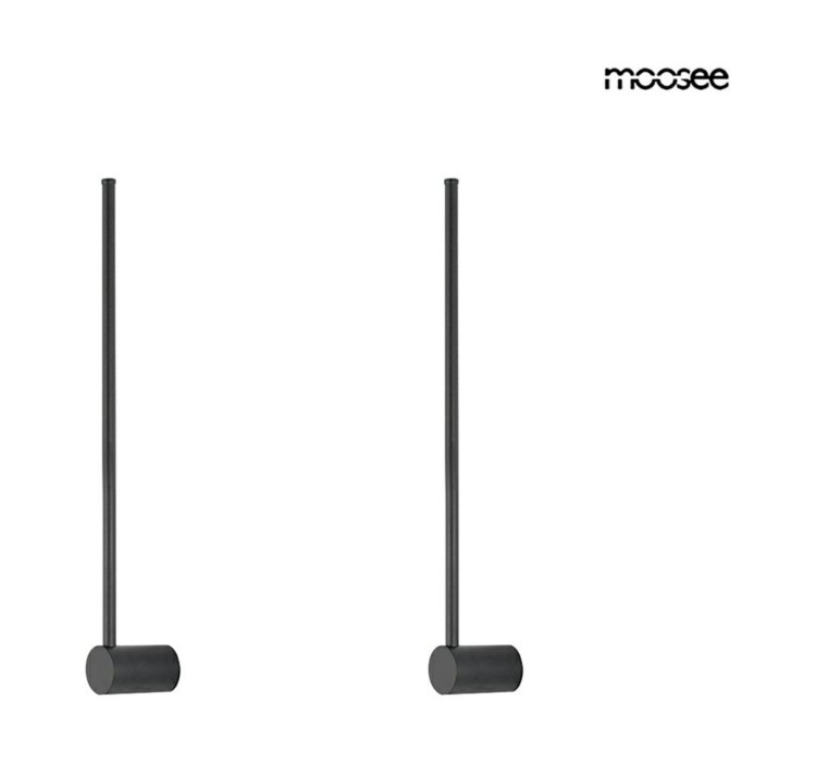 MOOSEE zestaw 2 lamp ściennych OMBRE 60   czarny