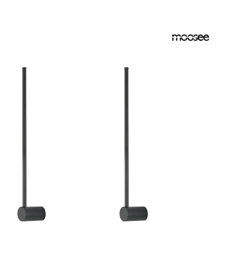 MOOSEE zestaw 2 lamp ściennych OMBRE 60   czarny