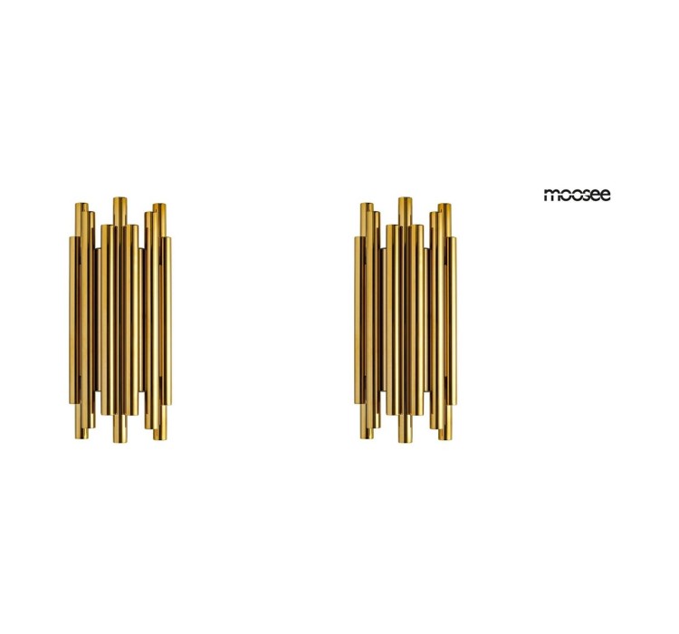 MOOSEE zestaw 2 lamp ściennych ORGANO     złoty