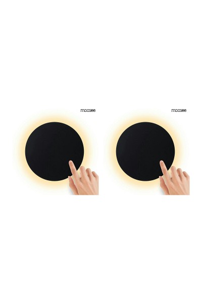 MOOSEE zestaw 2 lamp ściennych SHADOW     SUN 30 czarny