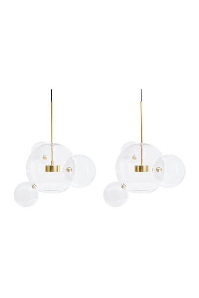 MOOSEE zestaw 2 lamp wiszących CAPRI 4    złoty
