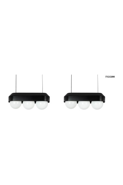 MOOSEE zestaw 2 lamp wiszących DROPS 3    czarny