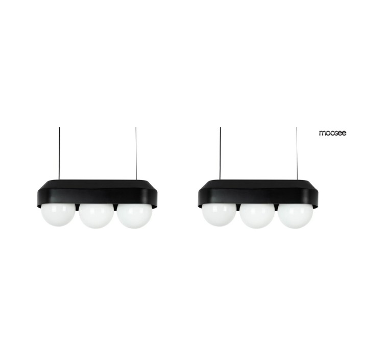 MOOSEE zestaw 2 lamp wiszących DROPS 3    czarny