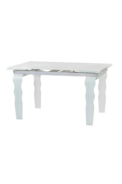 Stół szklany VENDOME OPTI WHITE 200-300   biały / rozkładany