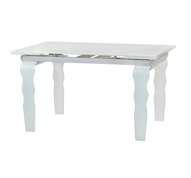 Stół szklany VENDOME OPTI WHITE 200-300   biały / rozkładany