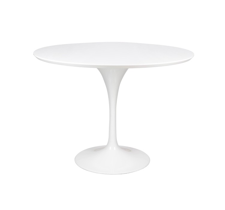 Stół TULIP PREMIUM 100 biały  - MDF, metal