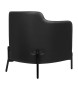 Fotel VENICE BLACK czarny PU / pepitka