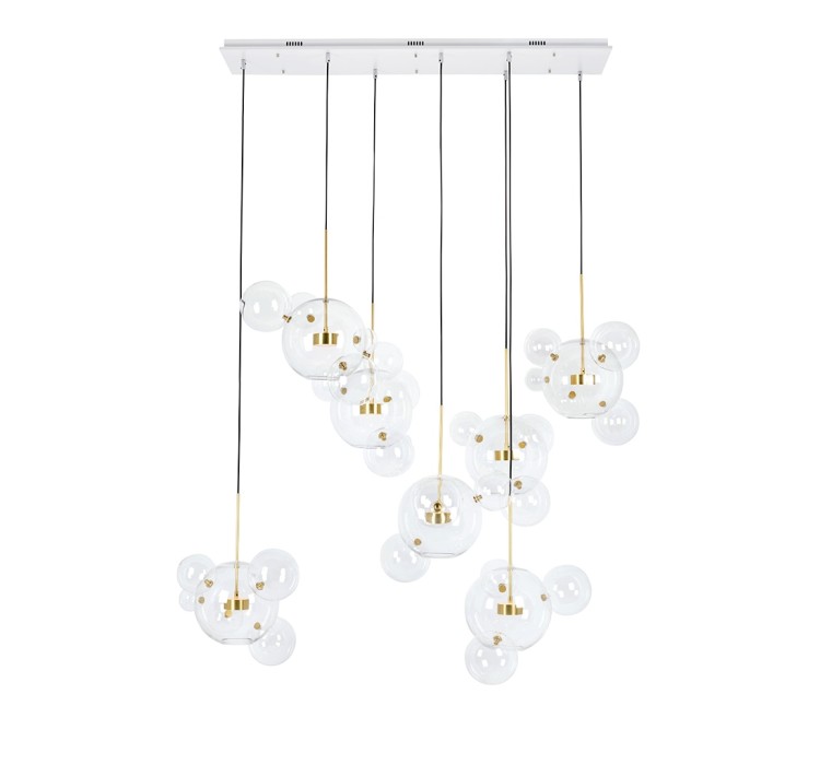 MOOSEE lampa wisząca CAPRI LINE 7 złota