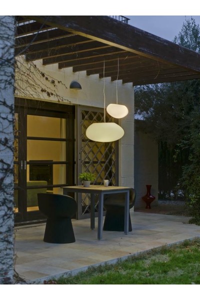 NEW GARDEN lampa wisząca PETRA 60 HANG biała