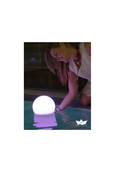 NEW GARDEN lampa ogrodowa BULY 20  FLOATING SOLAR & BATTERY biała