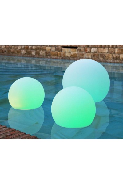 NEW GARDEN lampa ogrodowa BULY 30  FLOATING SOLAR & BATTERY biała