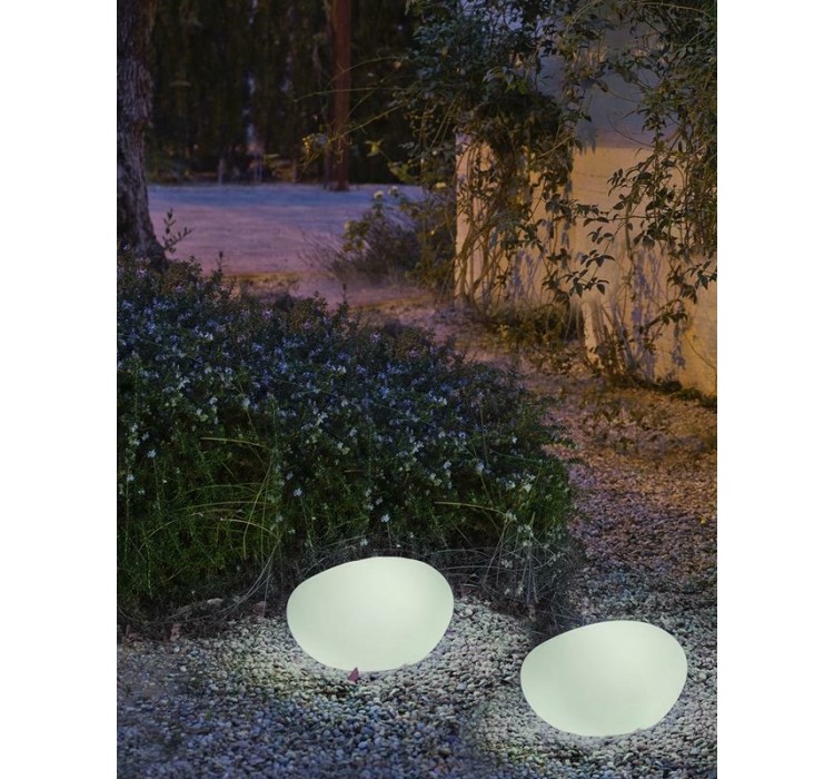 NEW GARDEN lampa ogrodowa PETRA 40 CABLE biała