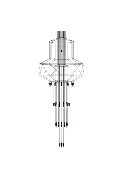 MOOSEE lampa wisząca FLUSSO 43 GRANDE     czarna