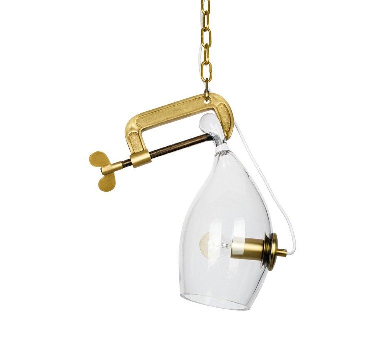 MOOSEE lampa wisząca VICE mosiądz