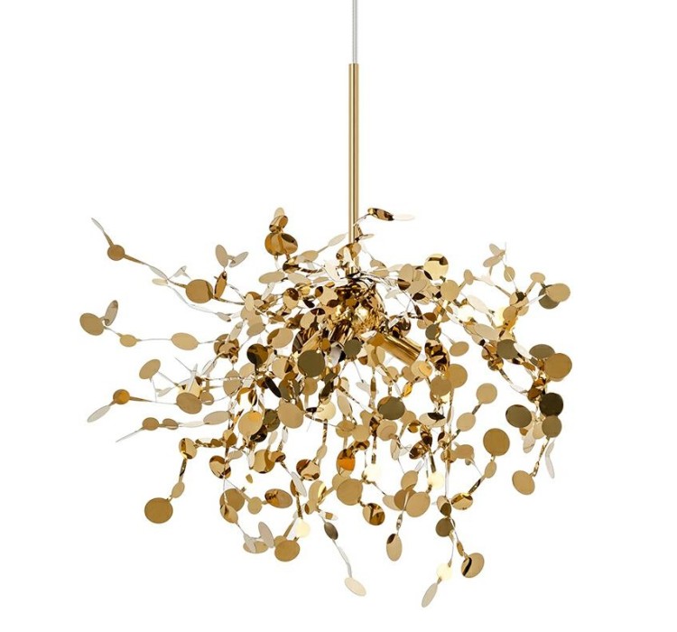 MOOSEE lampa wisząca MONETE SINGLE złota