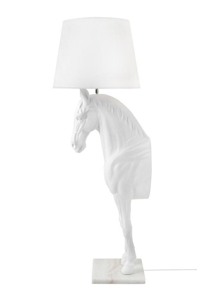 MOOSEE lampa podłogowa KOŃ HORSE STAND    S biała - włókno szklane