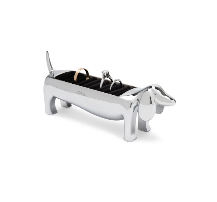 UMBRA stojak na pierścionki DACHSIE chromowany