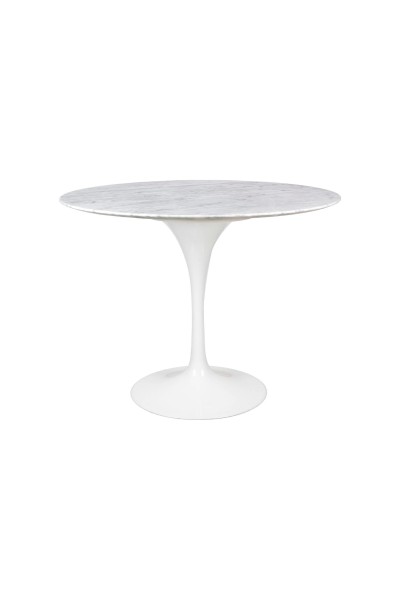 Stół TULIP MARBLE 100 CARRARA biały -     marmur, metal