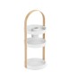 UMBRA organizer na kosmetyki BELLWOOD biały naturalny