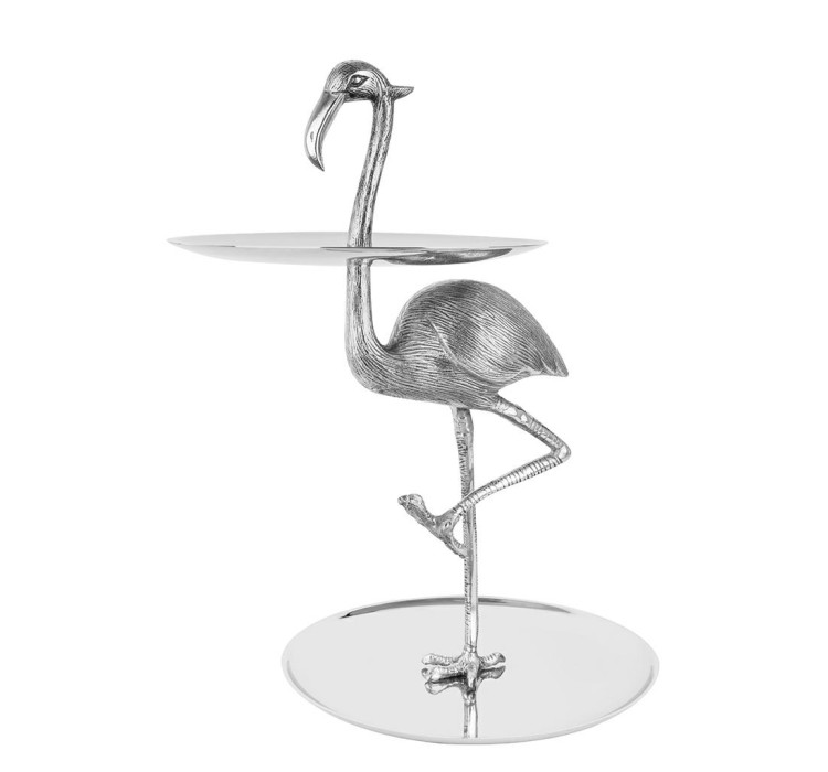 KARE patera / etażerka FLAMINGO srebrna