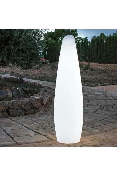 NEW GARDEN lampa ogrodowa FREDO 170 BATTERY biała
