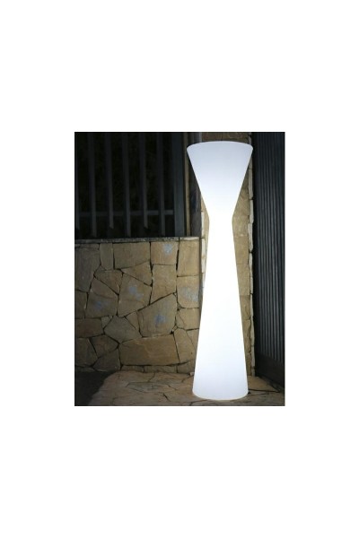 NEW GARDEN lampa podłogowa KONIKA 170 BATTERY biała