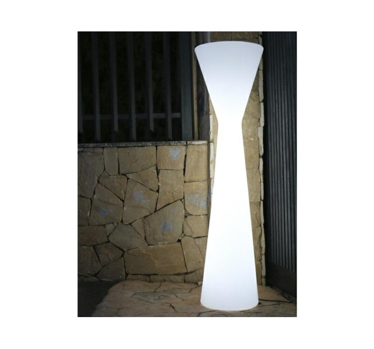 NEW GARDEN lampa podłogowa KONIKA 170 BATTERY biała