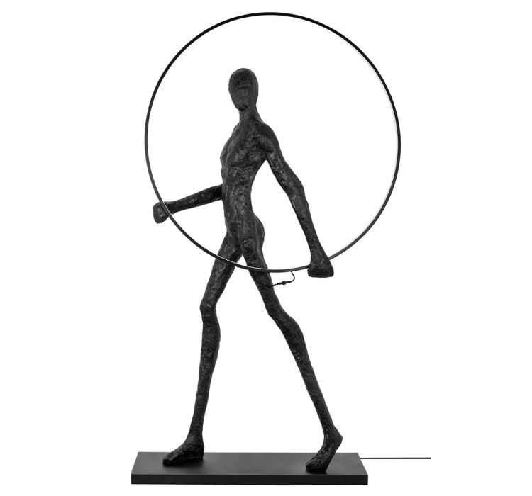 MOOSEE lampa podłogowa HUMAN ROUND        włókno szklane