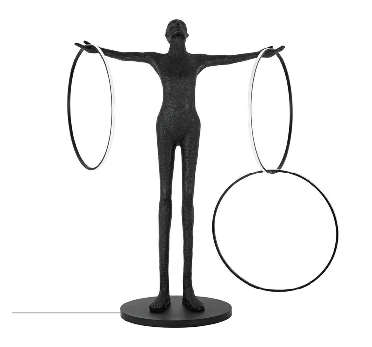 MOOSEE lampa podłogowa HUMAN CIRCULO      włókno szklane