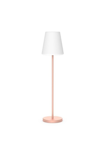 NEW GARDEN lampa podłogowa LOLA SLIM 180 SOLAR & BATTERY rose gold