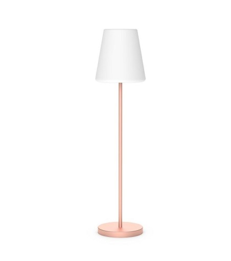 NEW GARDEN lampa podłogowa LOLA SLIM 180 SOLAR & BATTERY rose gold