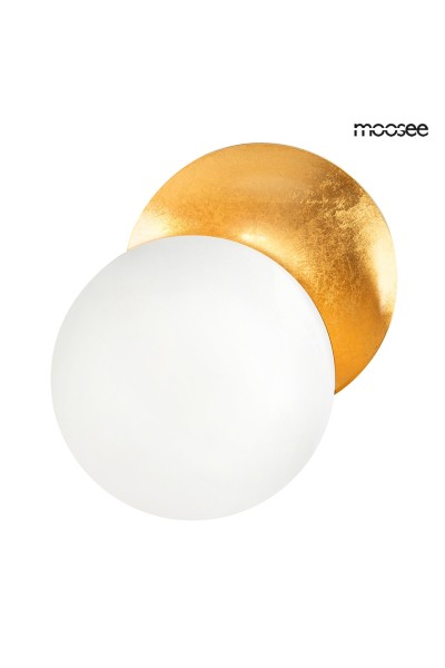 MOOSEE lampa ścienna ECLISE  złota / biała