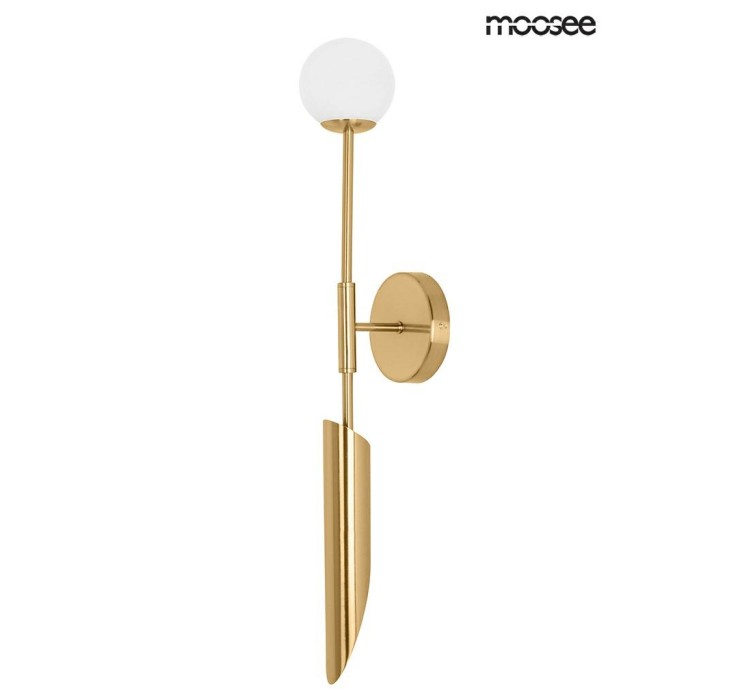 MOOSEE lampa ścienna LUCCA złota