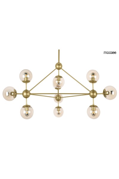 MOOSEE lampa wisząca ASTRIFERO 10 złota / bursztynowa