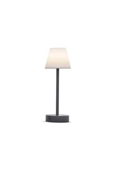 NEW GARDEN lampa stołowa LOLA SLIM 30 BATTERY anthracite
