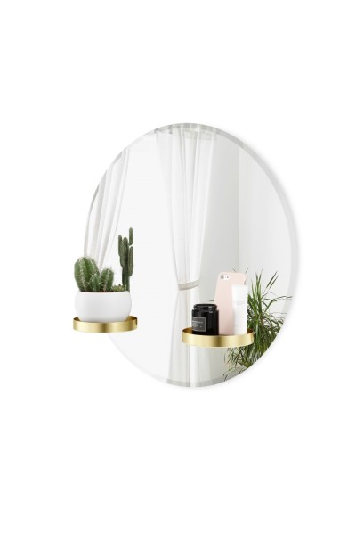 UMBRA lustro ścienne PERCH 60 cm mosiężne