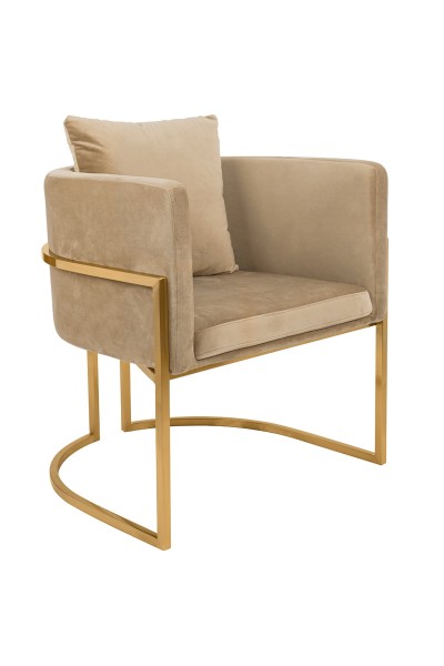 Fotel CHLOE VELVET khaki