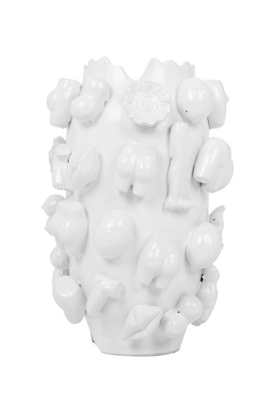 KARE wazon dekoracyjny BODY PARTS 37 cm   biały