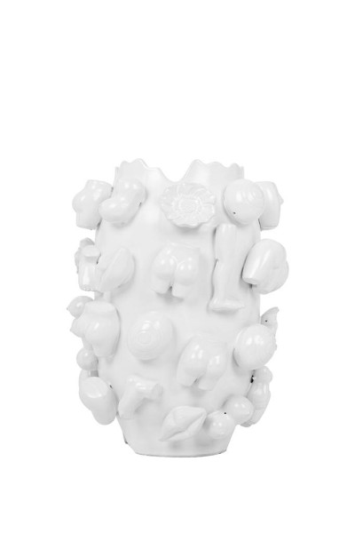 KARE wazon dekoracyjny BODY PARTS 25 cm   biały
