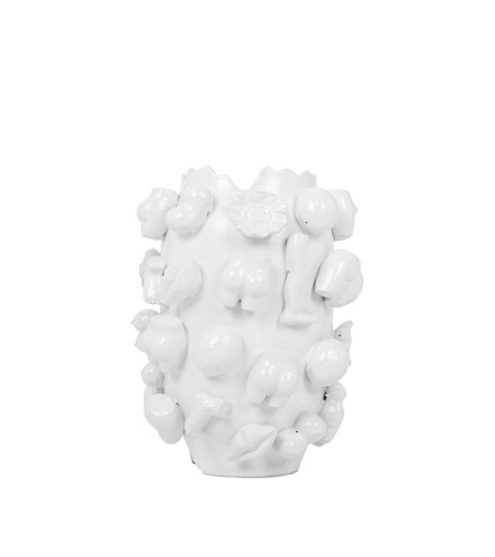 KARE wazon dekoracyjny BODY PARTS 25 cm   biały